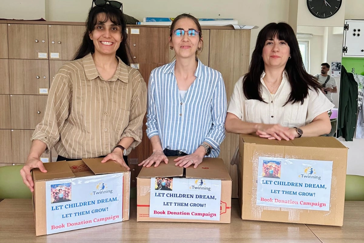 Bursa Gemlikli öğrencilerden Ergani’ye kitap desteği