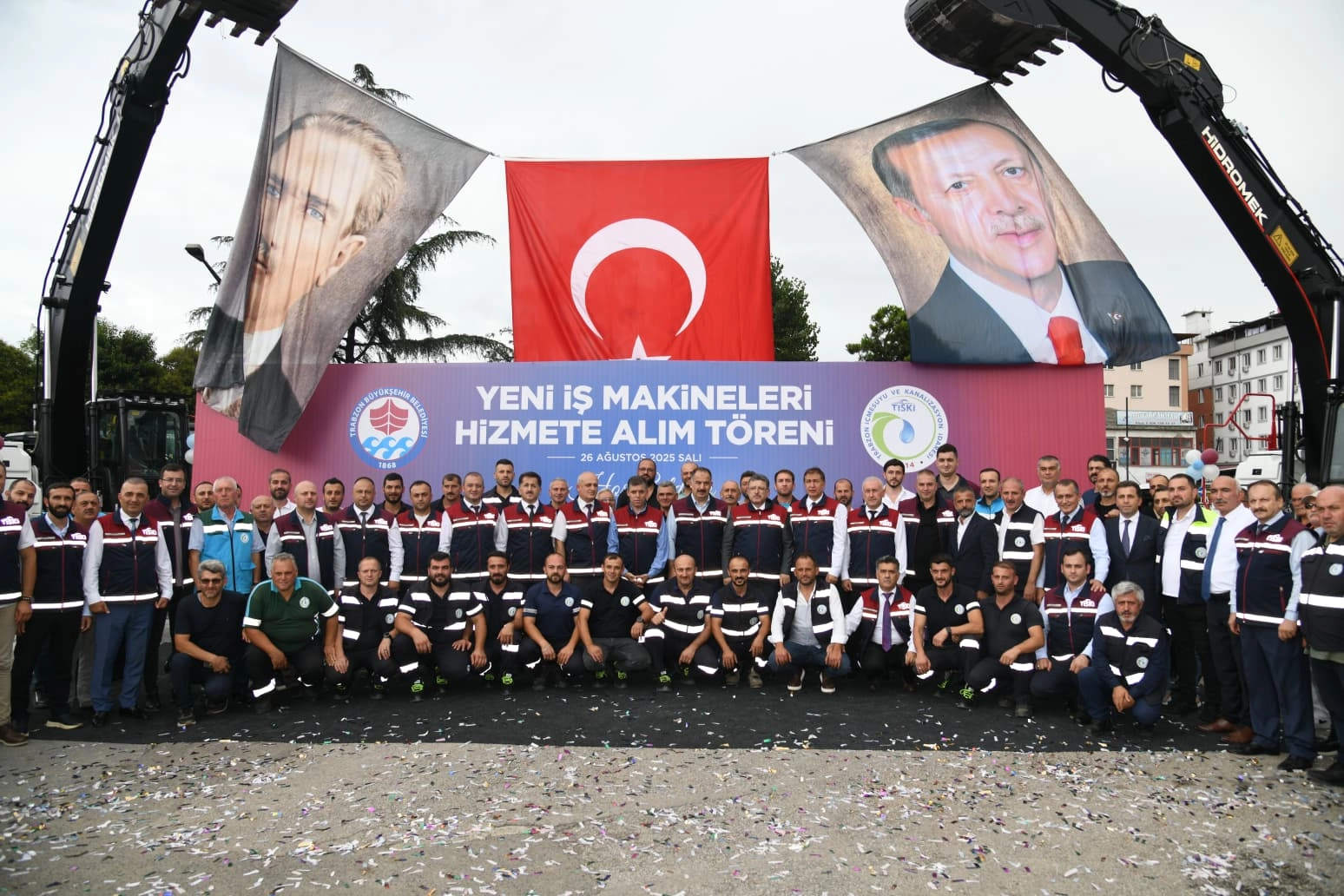 Trabzon’da 19 yeni iş makinesi hizmete alındı
